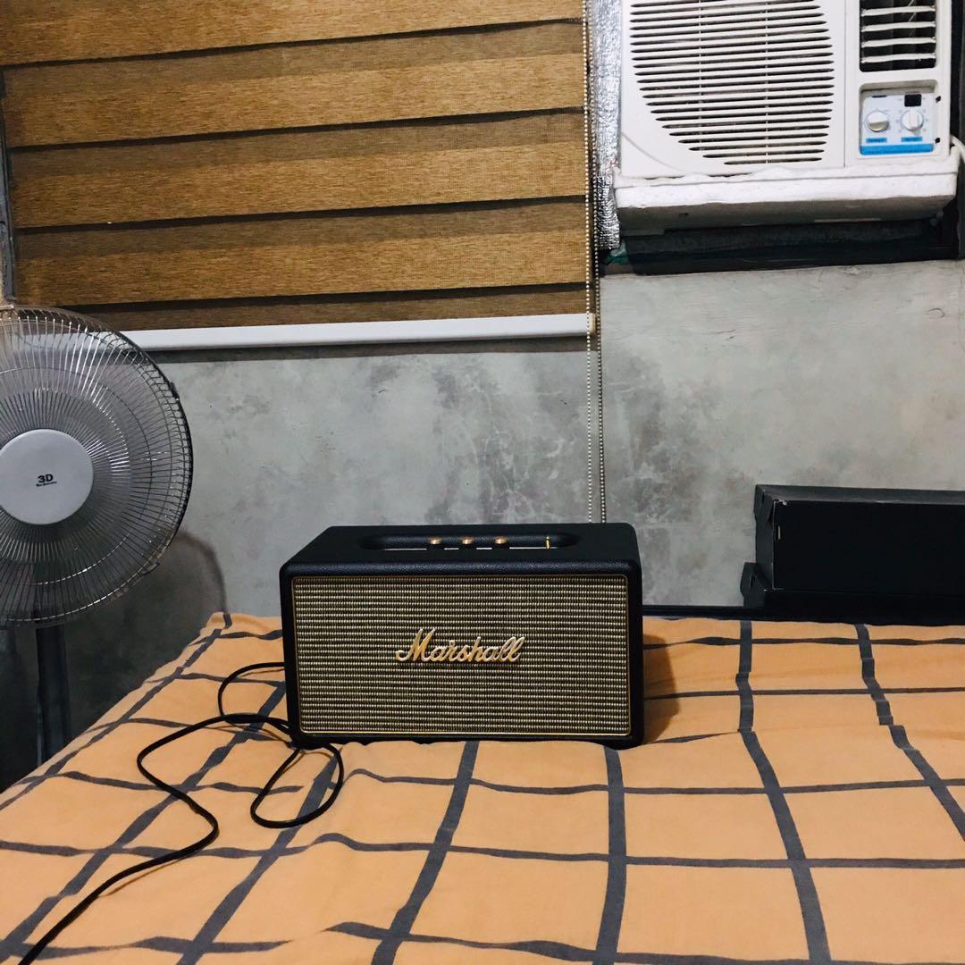 Stanmore marshall (Category: Soundbars, Speakers & Amplifiers) located in Paranaque City. Submitted by emers08 (Listing ID 1026240020, Image 2). Description: Very rarely good condition 9/10 rate. Unit and cord only Natapon na ang box. No scratches no fade on top. .