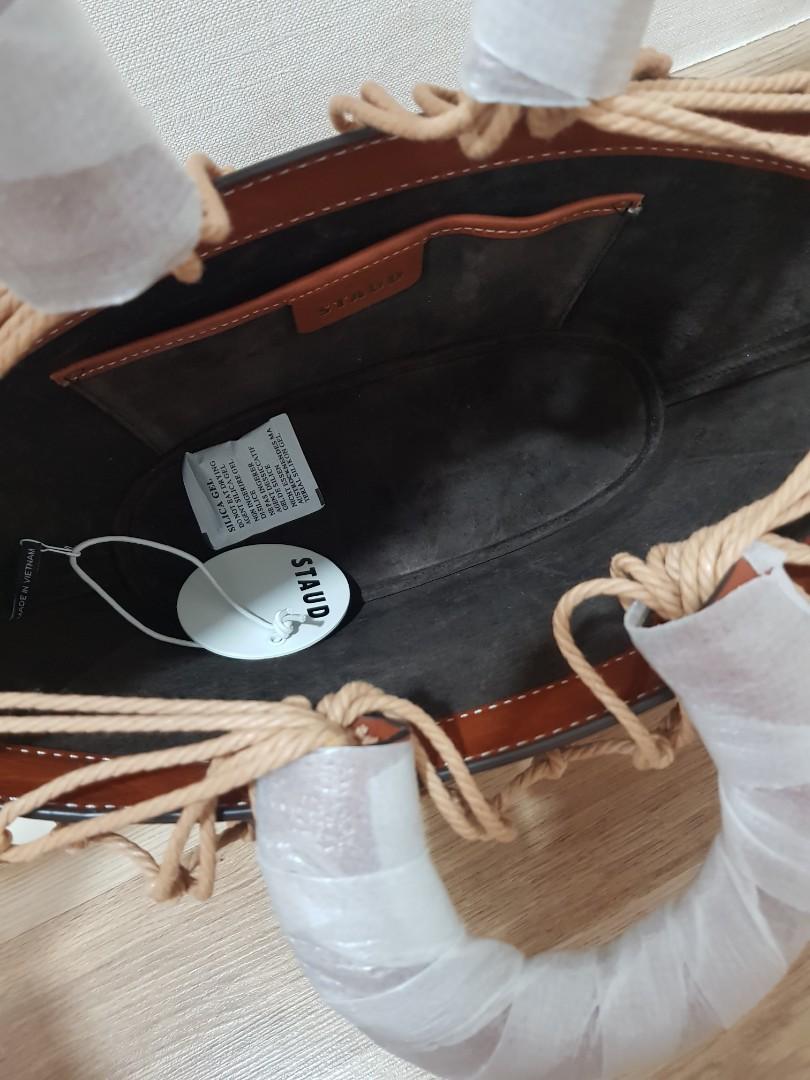 STAUD Loni Shopper Bag in Tan Color Barang Mewah Tas Dompet di