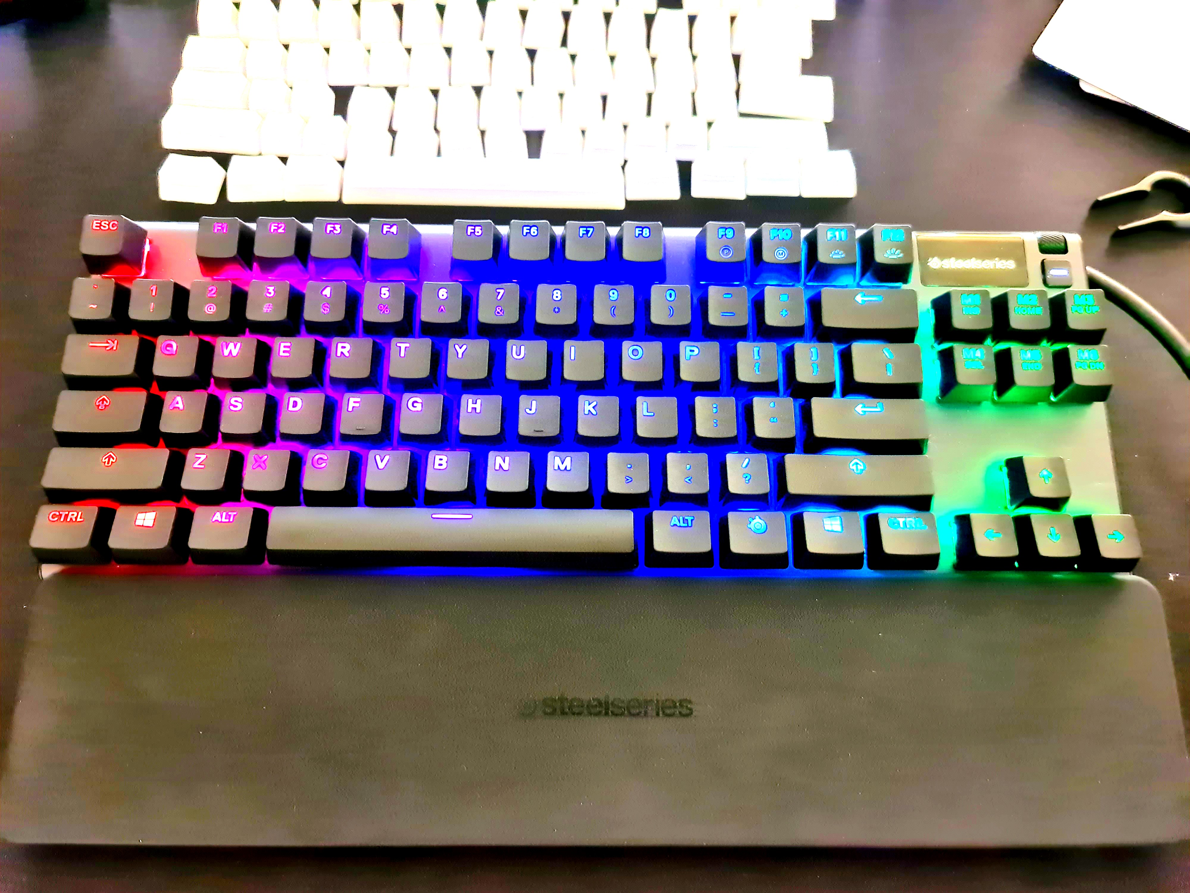 Steelseries Apex Pro Tkl Gaming Keyboard Hyperx Double Shot Pbt Keycaps Electronics Computer Parts Accessories On Carousell