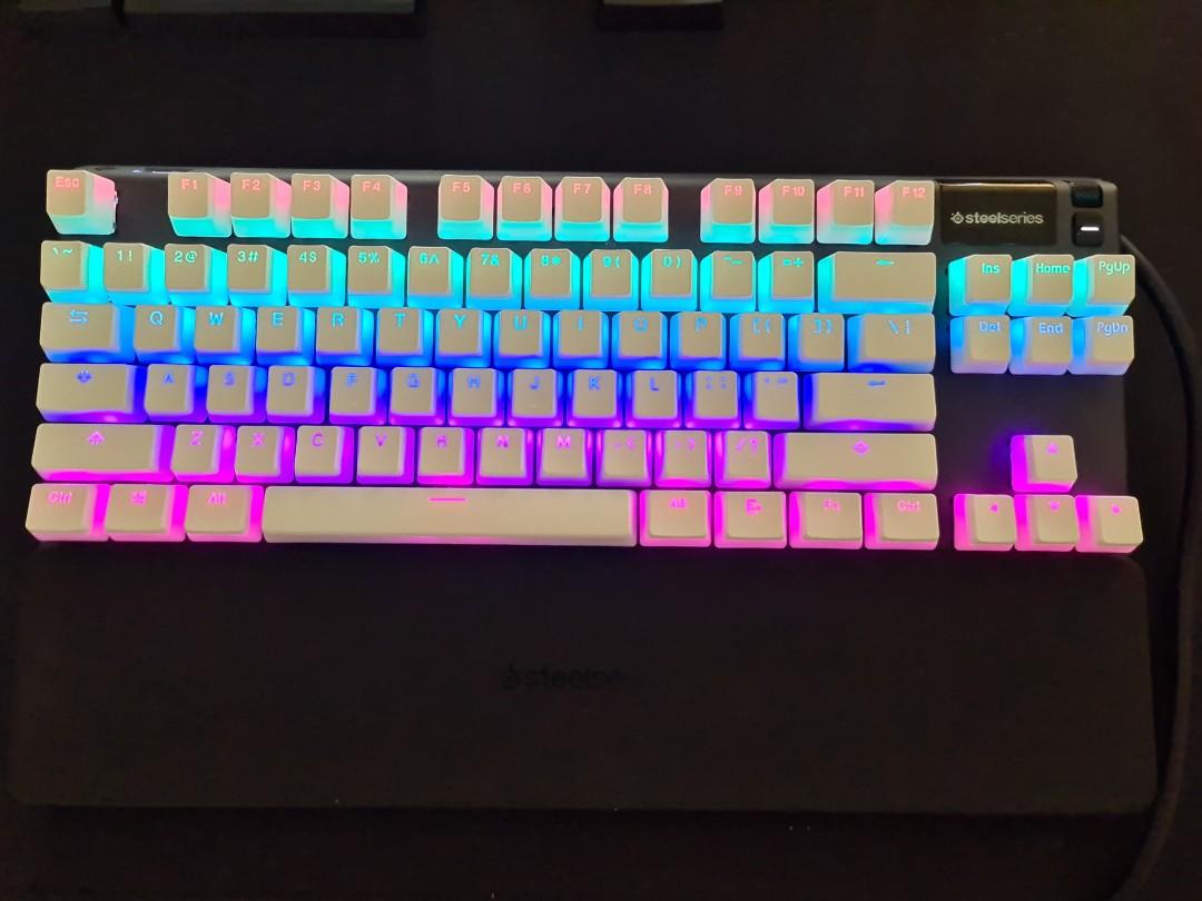 Steelseries Apex Pro Tkl Gaming Keyboard Hyperx Double Shot Pbt Keycaps Electronics Computer Parts Accessories On Carousell