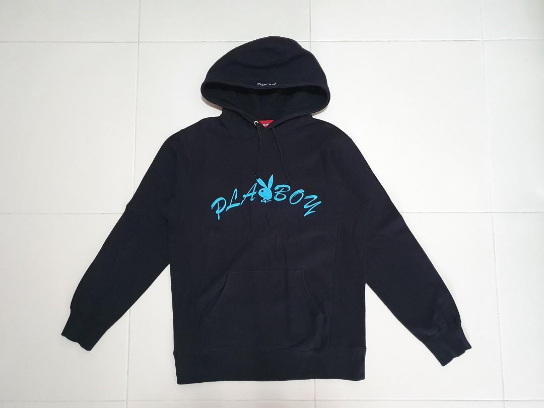 Supreme playboy hoodie best sale black