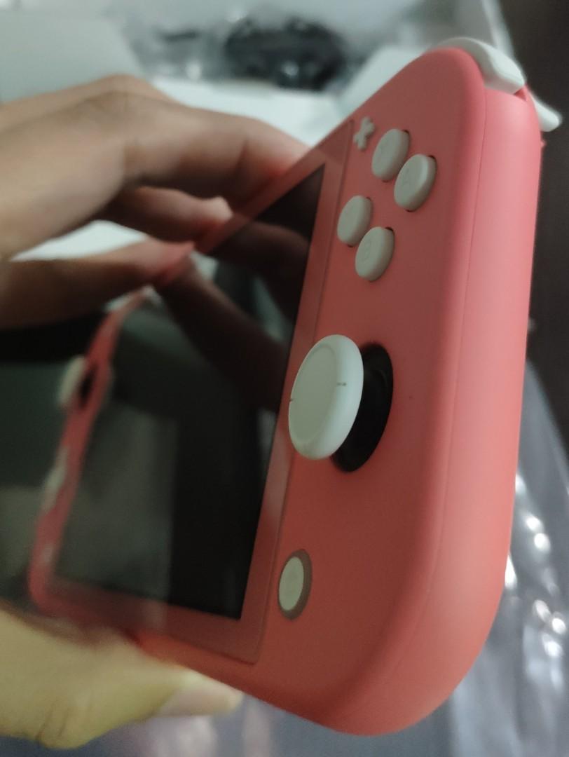 switch lite 粉紅色(有單有盒有保養)99%新, 電子遊戲, 電子遊戲機 