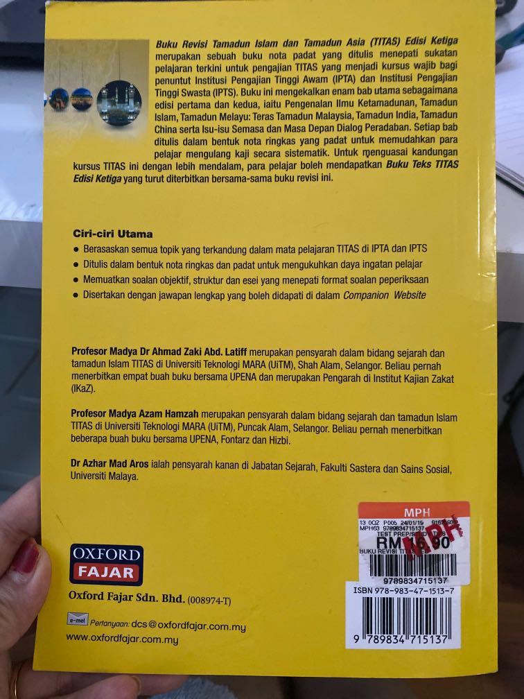 Titas Buku Revisi Tamadun Islam Dan Tamadun Asia Textbooks On Carousell