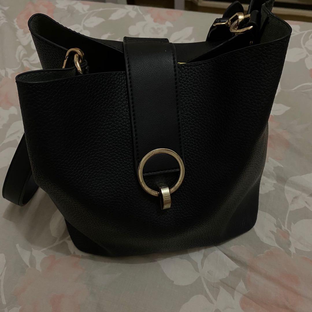 Topshop black sales bucket bag