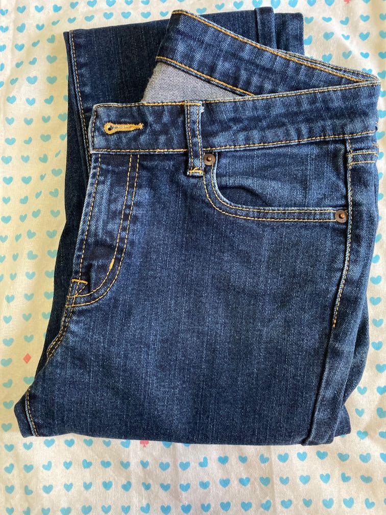 🧩UNIQLO UJ JEANS blue denim (size: 28 