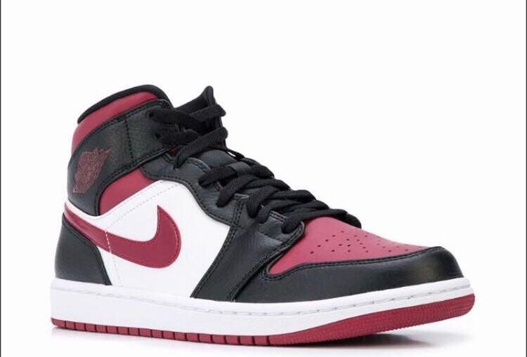 jordan 1 mid maroon