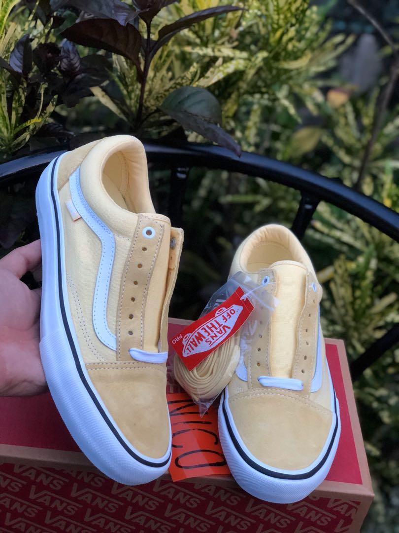 vans old skool pro pale banana