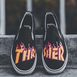 outfit vans x thrasher