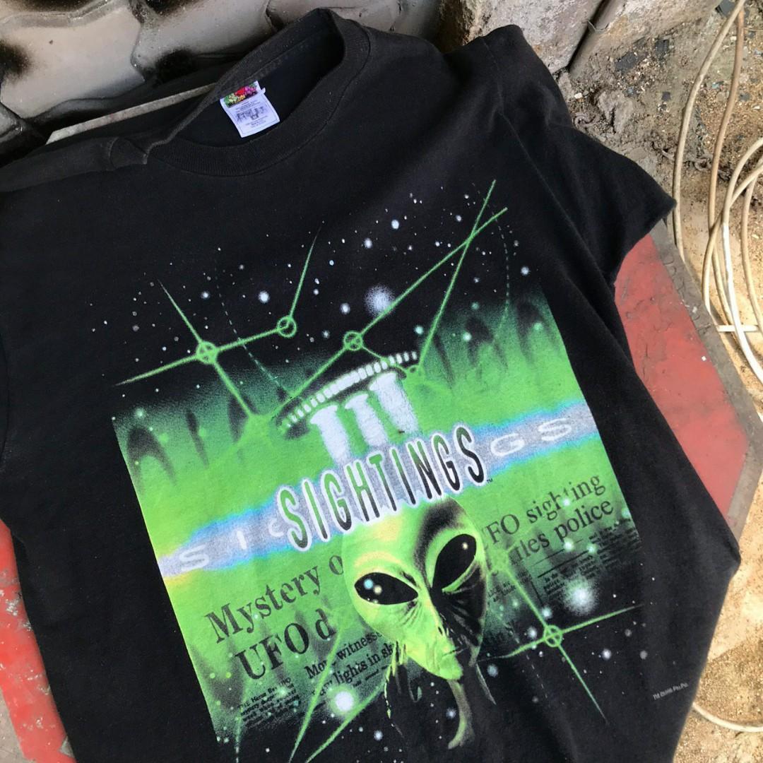 Vintage Alien Sightings Movie Men S Fashion Clothes Tops On Carousell