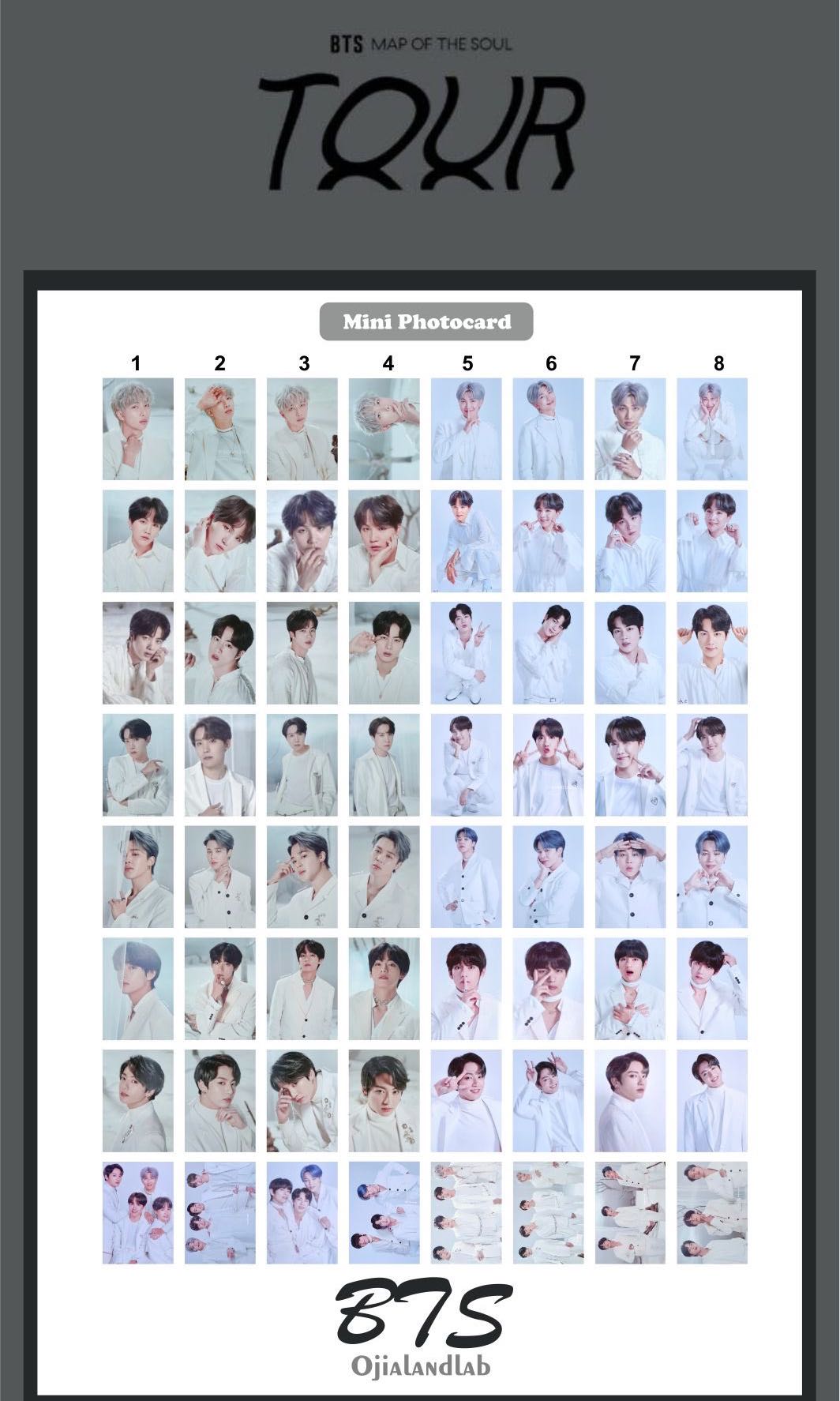 WTT BTS MOTS Mini Photocard Map Of The Soul Tour MD, Toys