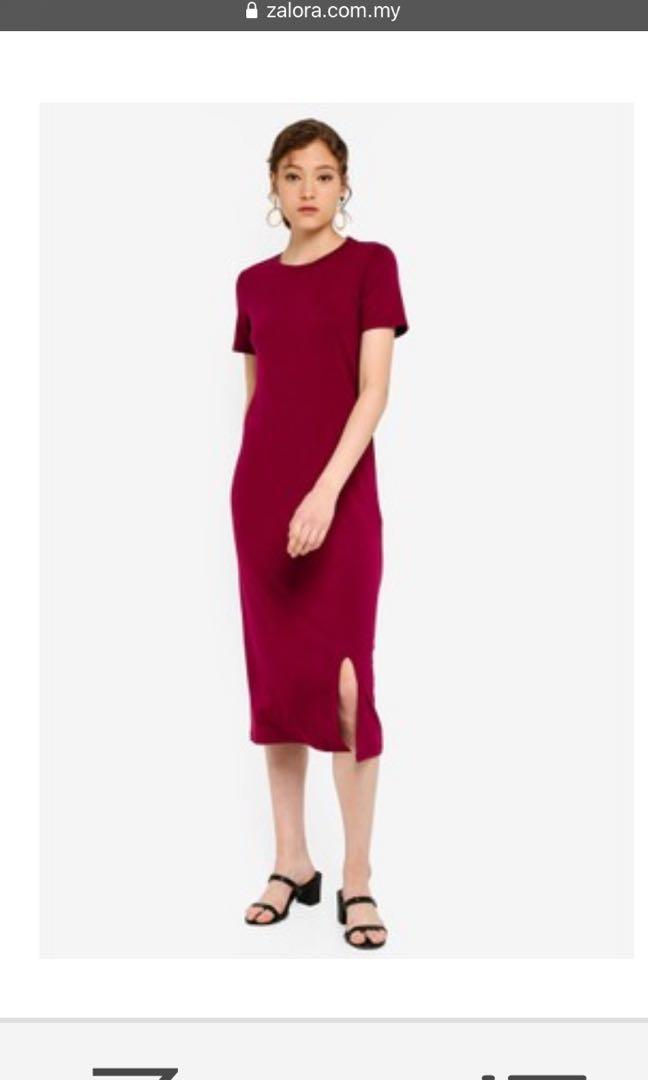 zalora midi dress