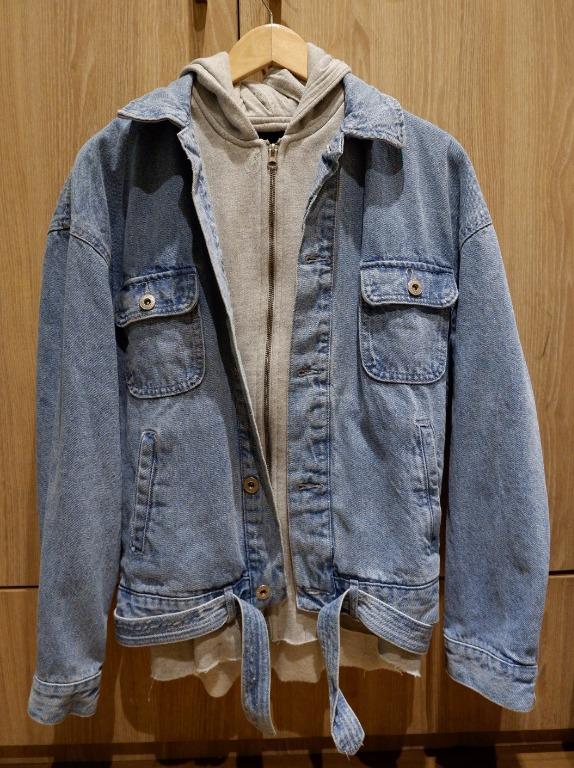 Zara Hooded Denim Jacket
