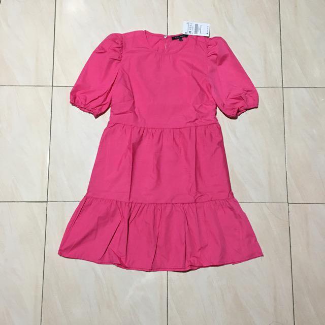 zara pink mini dress