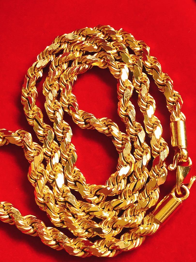 Gold hotsell rope necklace