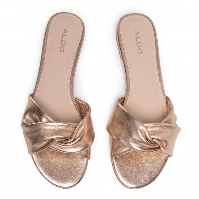 Aldo gold deals sandals flat