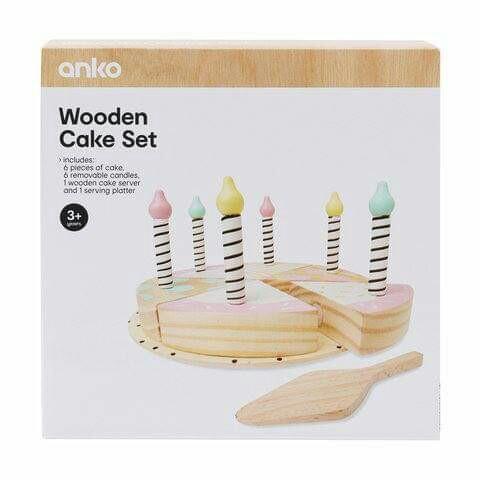 Anko Wooden Toy Cake Set | Zellers