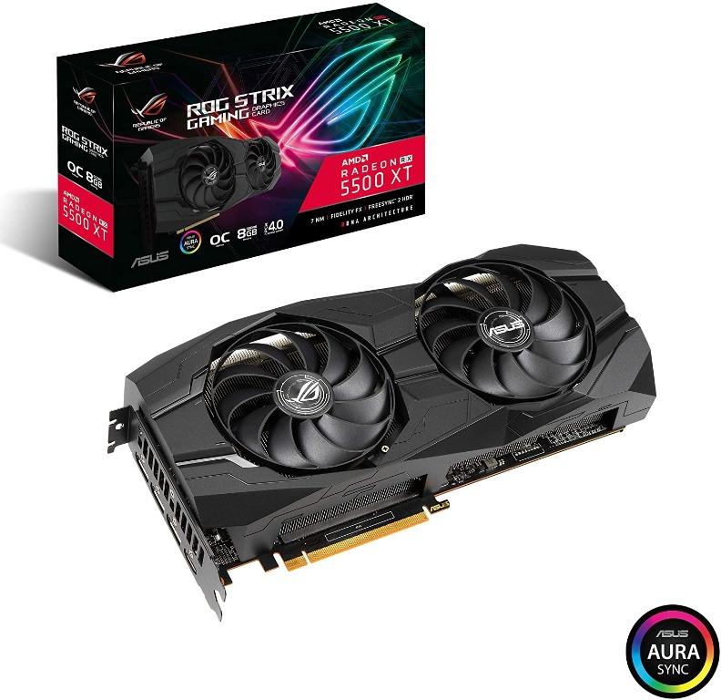Asus Rog Strix Radeon Rx 5500 Xt Rog Strix Rx5500xt O8g Gaming Electronics Computer Parts Accessories On Carousell