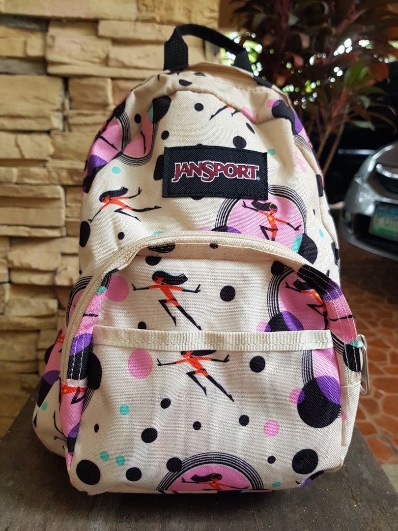 AUTH JANSPORT MINI BACKPACK "INCREDIBLES" "VIOLET", Women's Fashion