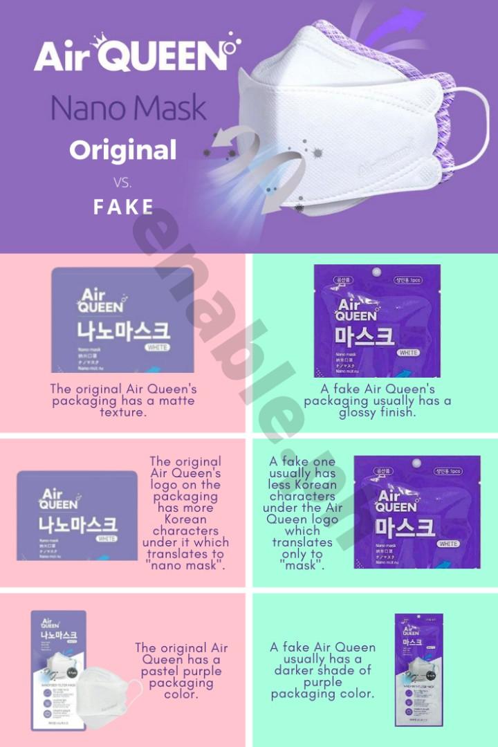 fake air queen mask