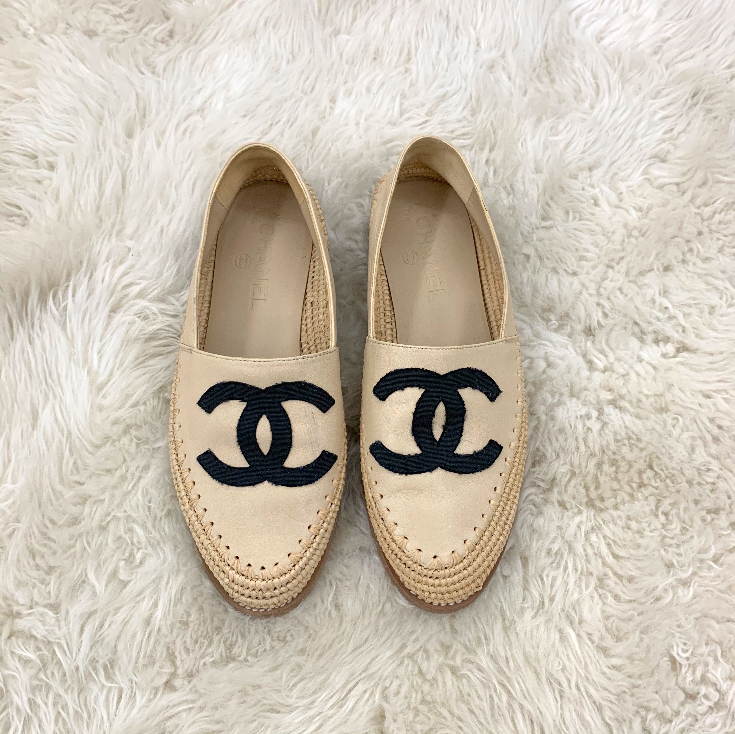 botanist Andre steder sang authentic chanel cruise 2018 espadrilles limited edition, Women's Fashion,  Footwear, Loafers on Carousell