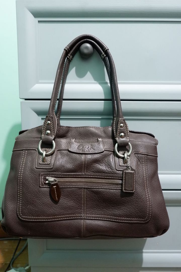 AUTHENTIC Coach Penelope Pebbled Leather Tote bag Women s Fashion