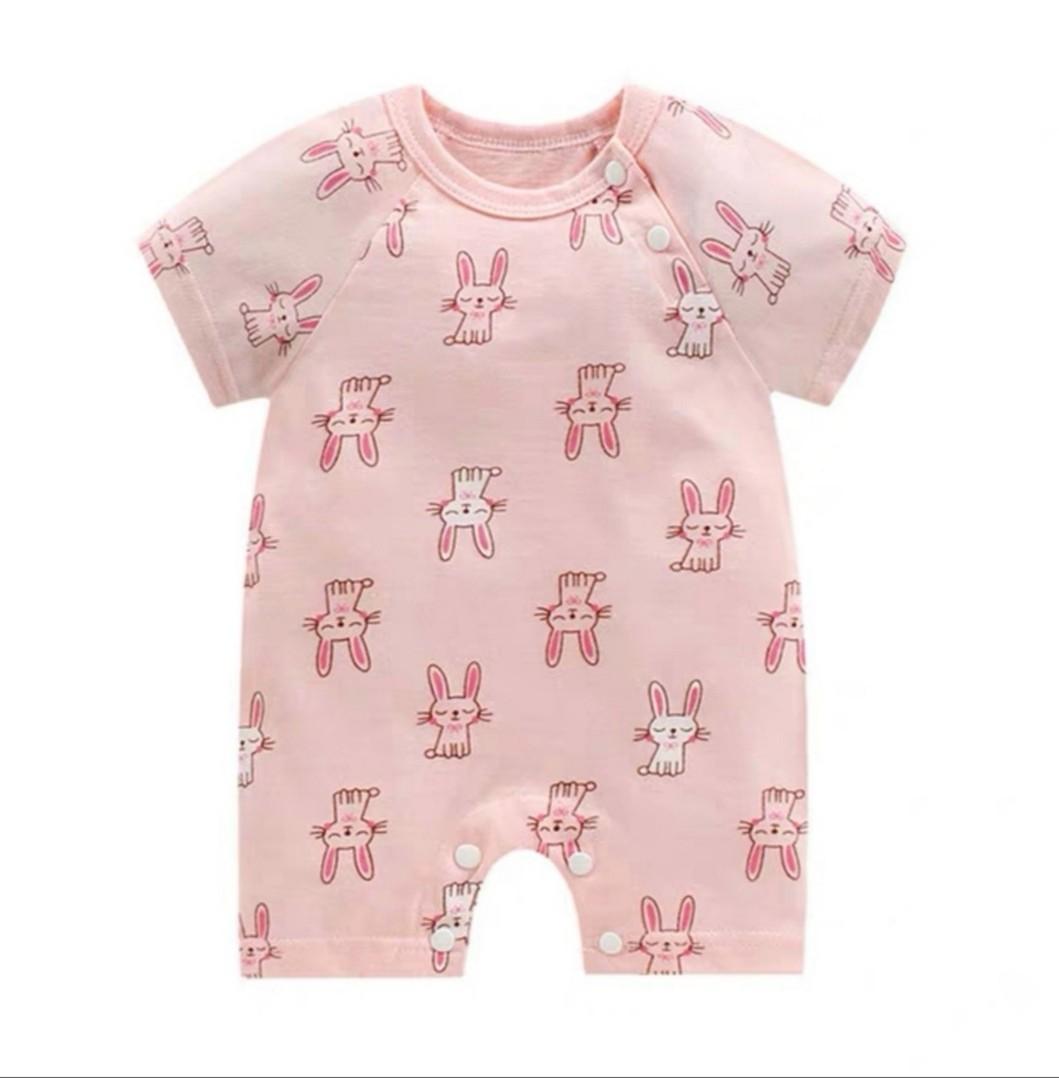 Baby girl bunny romper clearance