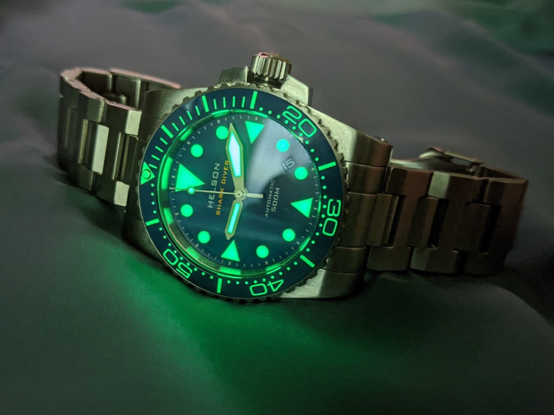 Blue Helson Shark Diver 40 500m Watch Can Trade In Seiko Men s Fashion Watches Accessories Watches on Carousell