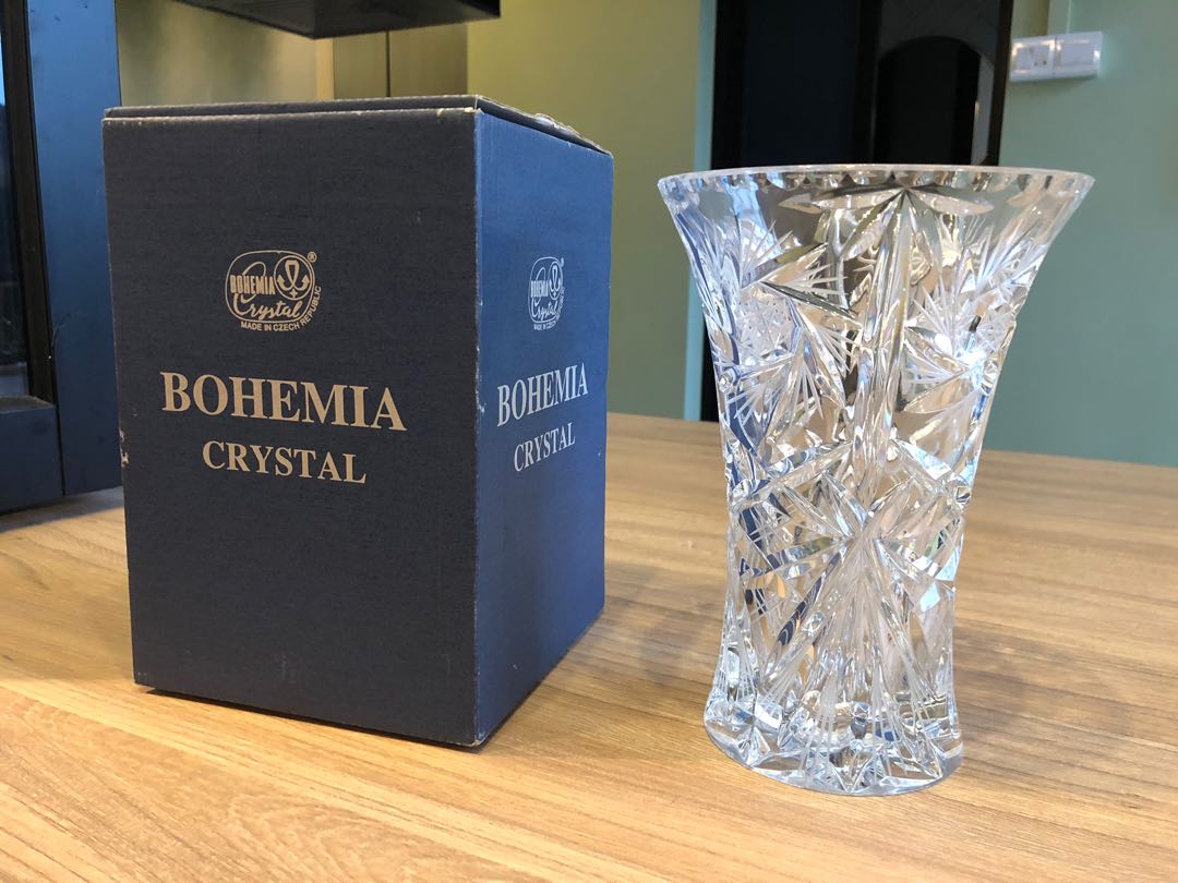 Bohemia Crystal Vase, Furniture & Home Living, Home Decor, Vases