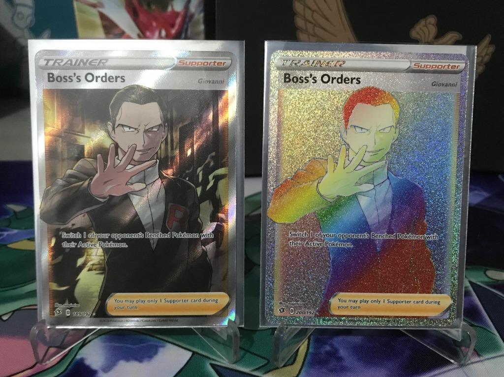 BOSS'S ORDERS 189/192 Rebel Clash Full Art Ultra Rare MINT Pokemon Card 