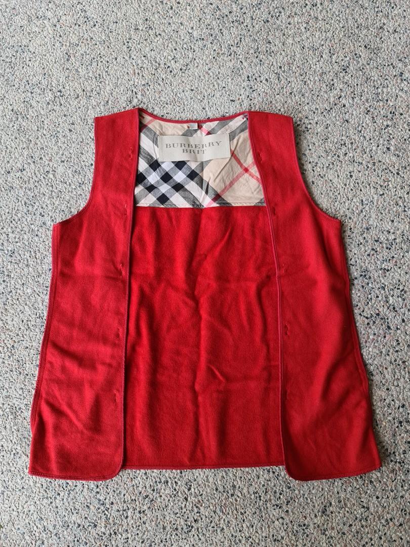 Burberry top vest red