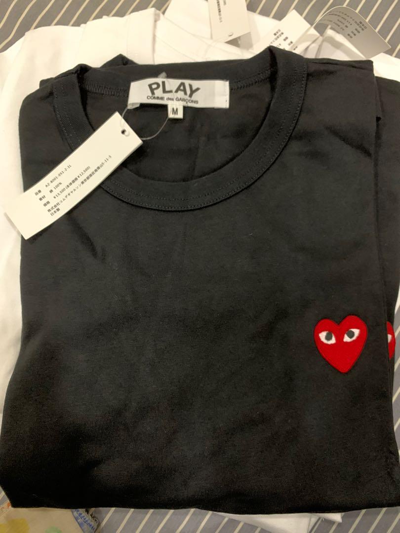 cdg tee black