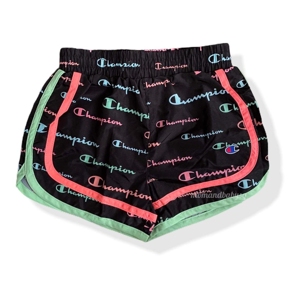 Black and pink discount champion shorts