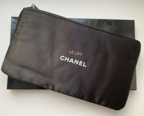 Chanel VINTAGE Makeup/Cosmetics Drawstring Pouch Black - $149 New