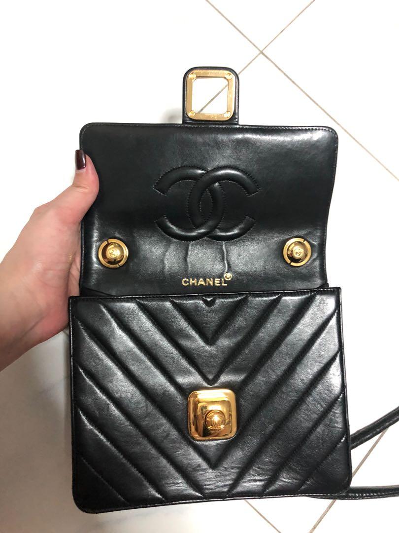 Chanel vintage sling bag, Luxury, Bags & Wallets on Carousell
