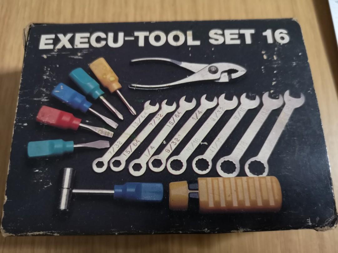 Cute tiny exec tool set 16 (Category: Everything Else) located in Singapore. Submitted by vteo22 (Listing ID 1026337945, Image 1). Description: Full set at shown in photo External Packaging box is worn..