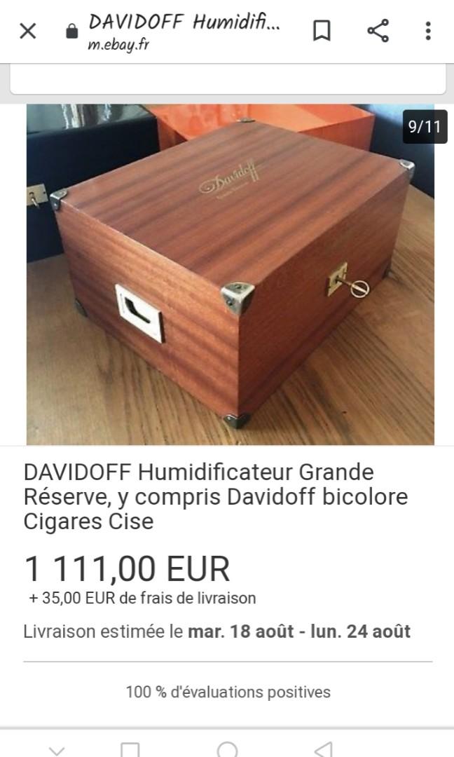 Davidoff Grande Reserve Humidor 1980s, Everything Else on Carousell