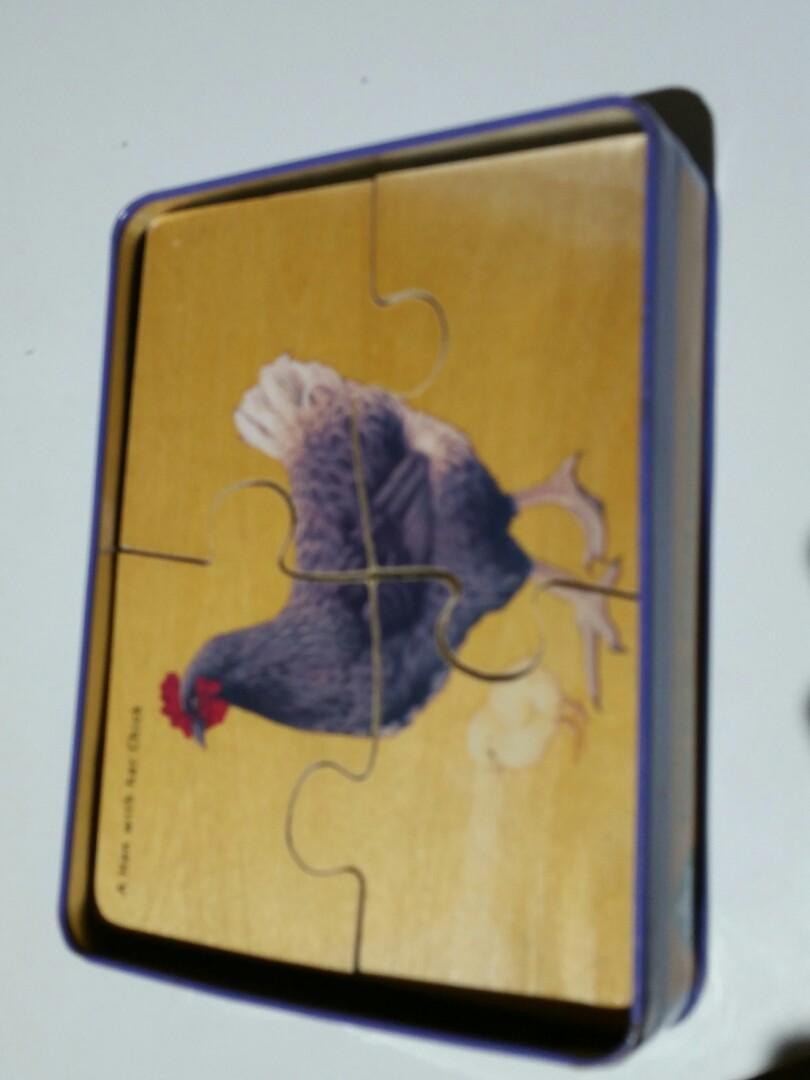 Elc wooden farm animal puzzles, Hobbies & Toys, Toys & Games on Carousell