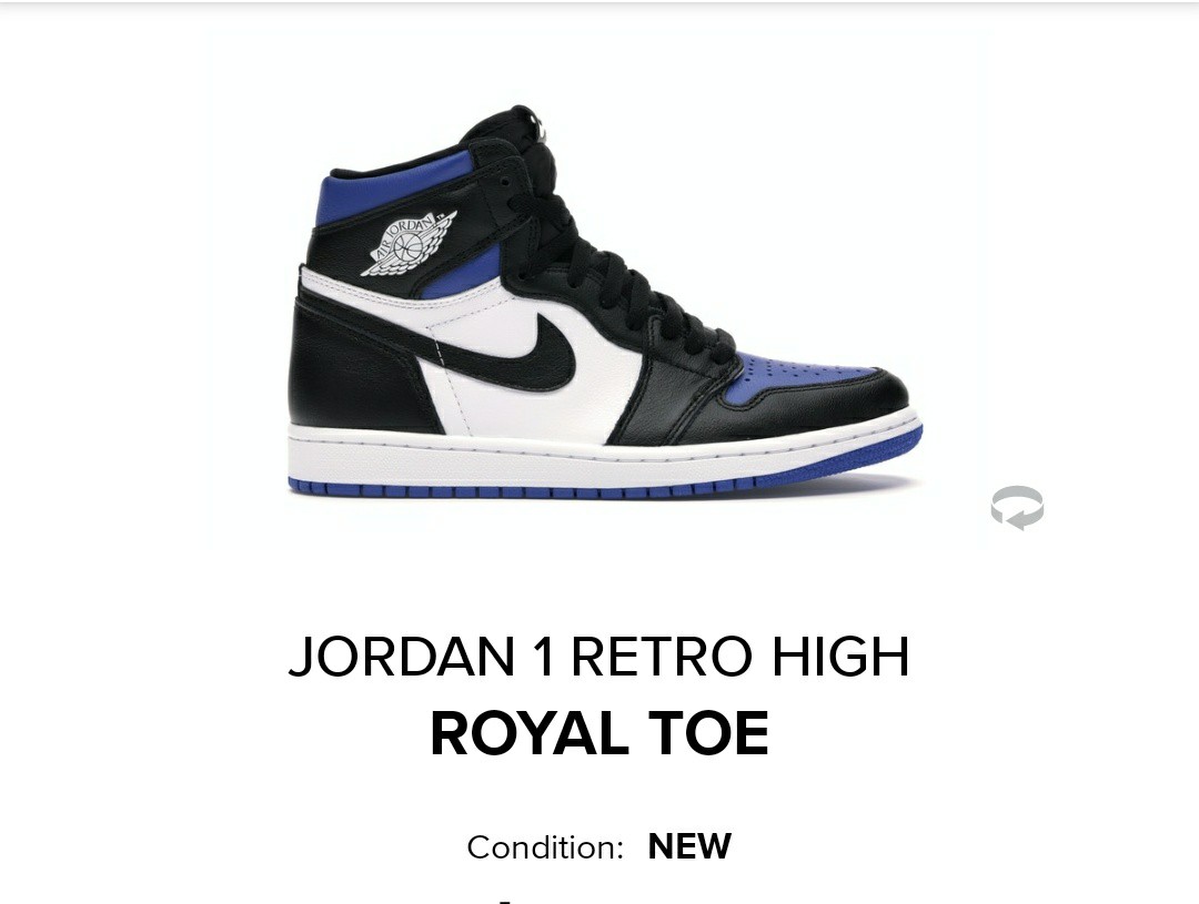 royal toe jordan 1 for sale