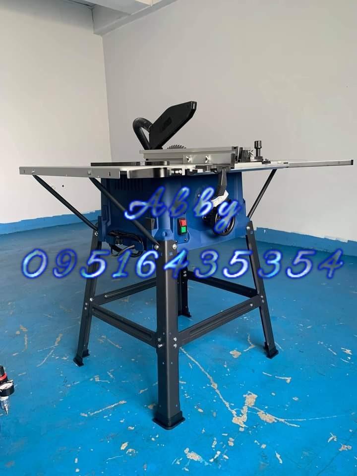 FUJIMA 2000W Table Saw (Category: Construction & Building Materials) located in Caloocan City. Submitted by abieghail (Listing ID 1026307311, Image 1). Description: FUJIMA Japan 2000w Table Saw SPECIFICATIONS: ►Input Power: 2000w ►Rated Voltage: 220V ►Rated Frequency: 60Hz ►Blade Size: Ø250xØ25.4x24T ►No. Load Speed: 5,500rpm ►Table Size: 650x570x28mm ►Cutting Depth. : 80mm @90°; 63mm @45° ►Height Adjustment: 0-80mm ►Cutting Range: 0°- 45° ►Dust 