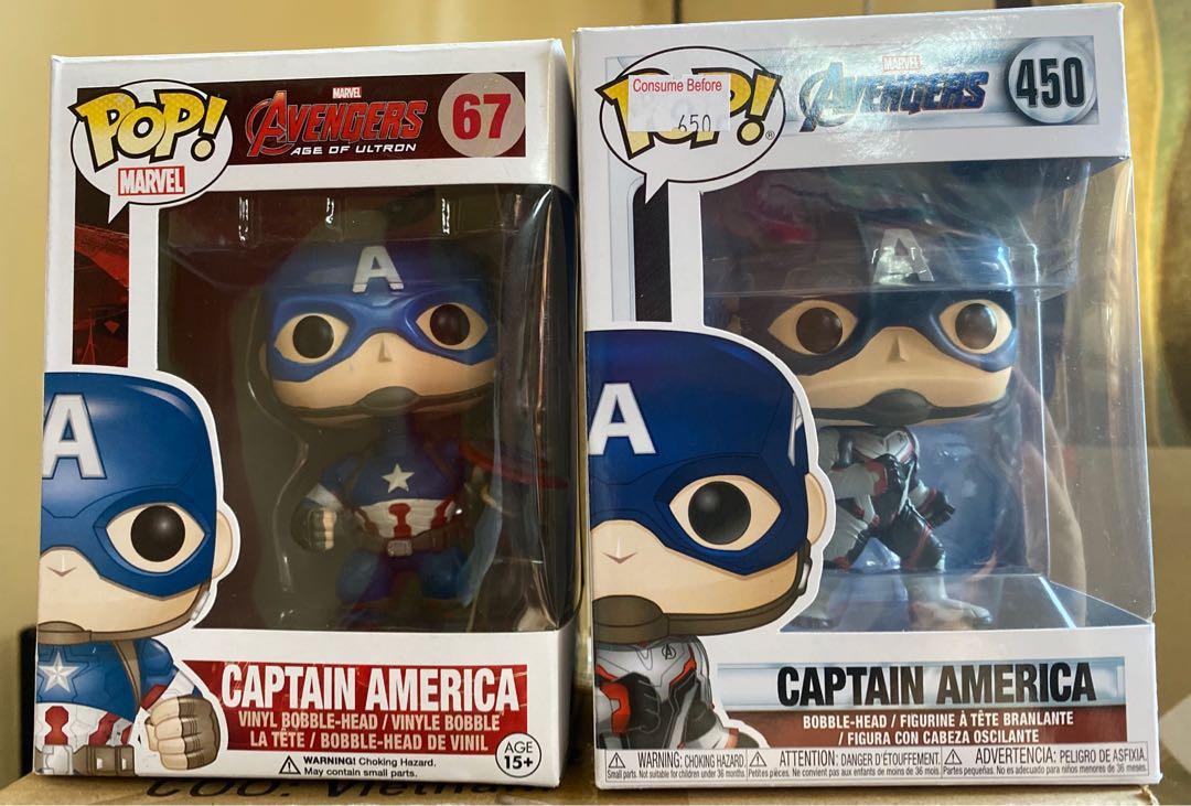 Funko Pop Captain America Set Toys Games Toys On Carousell