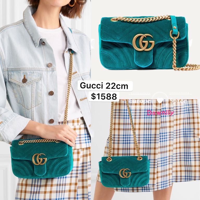 Gucci Marmont velvet bag, Luxury, Bags & Wallets on Carousell