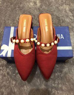 Mules mule with pearls heels 
