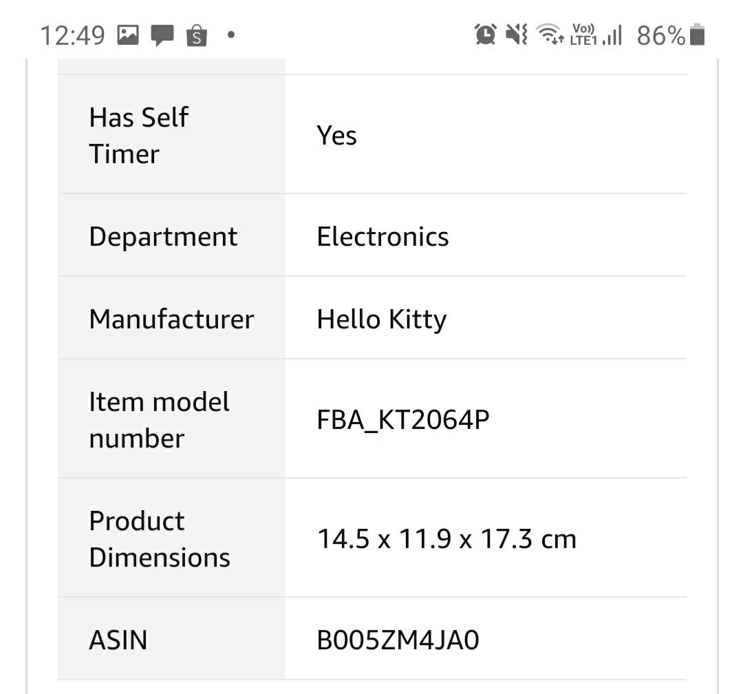 Hello Kitty KT2064 AM/FM projection clock radio, Audio, Portable Music