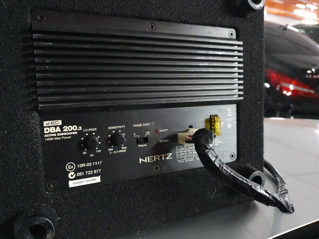Hertz active subwoofer, Car Accessories, Accessories on Carousell
