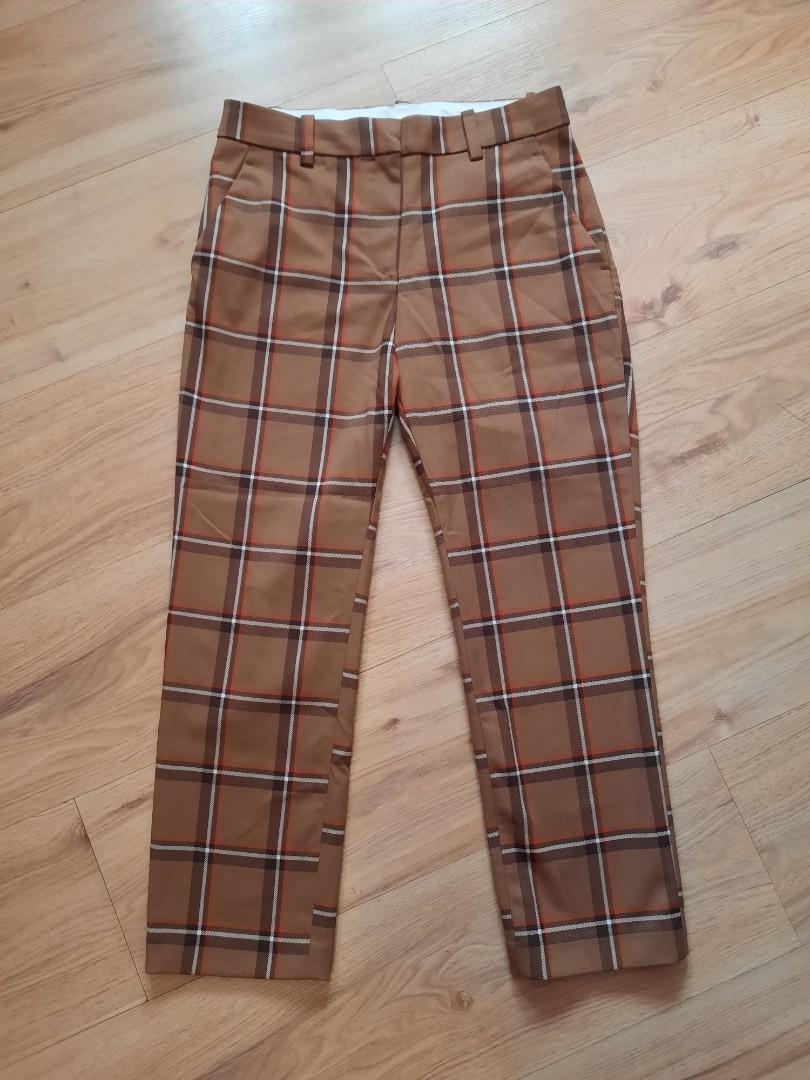 tan checkered pants