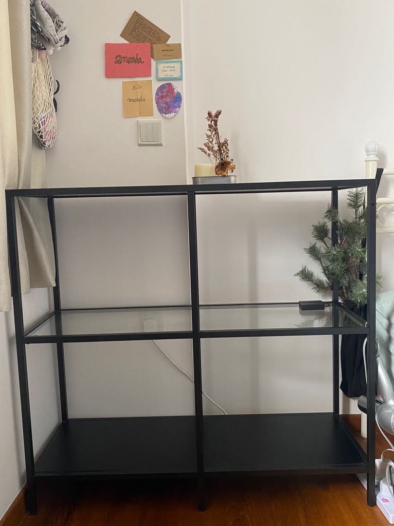 IKEA black shelf, Furniture & Home Living, Furniture, Shelves,