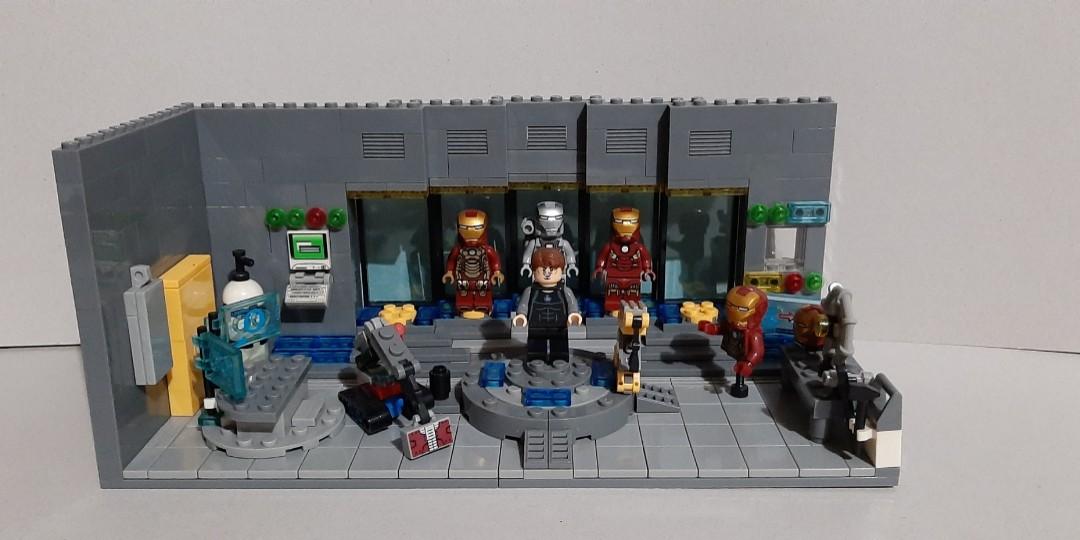 Ironman Avengers Tony Stark Tower Lab Lego Like Brick Set Collectible  Display Figures Set Iron Man Hall Of Armor Mini Toys Hobby Collection,  Hobbies & Toys, Toys & Games On Carousell