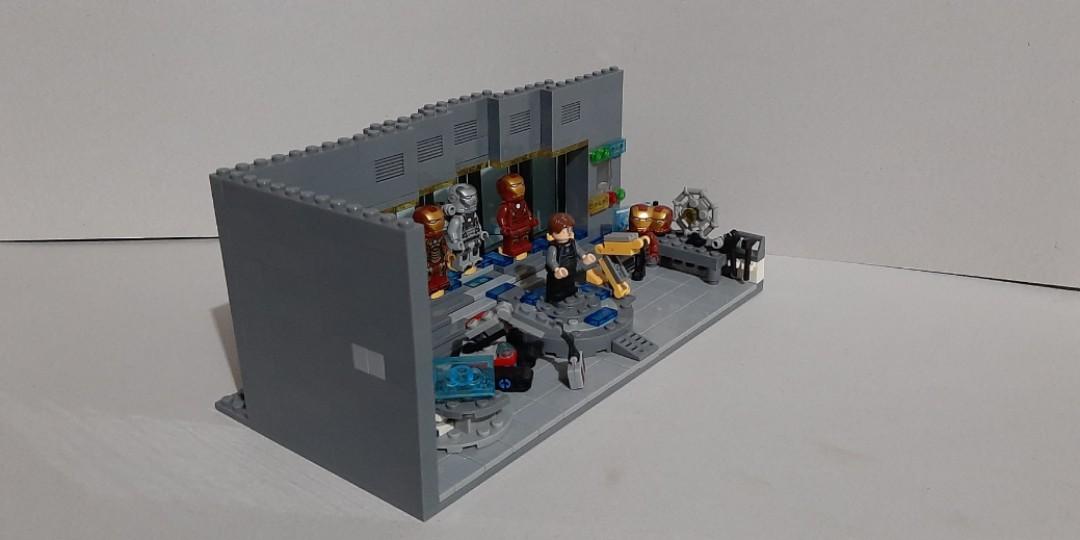Ironman Avengers Tony Stark Tower Lab Lego Like Brick Set Collectible  Display Figures Set Iron Man Hall Of Armor Mini Toys Hobby Collection,  Hobbies & Toys, Toys & Games On Carousell
