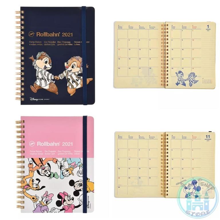 Jp Disneystore Schedule Rollbahn 手帳21 Chip Dale Mickey And Frineds 書本 文具 文具 Carousell