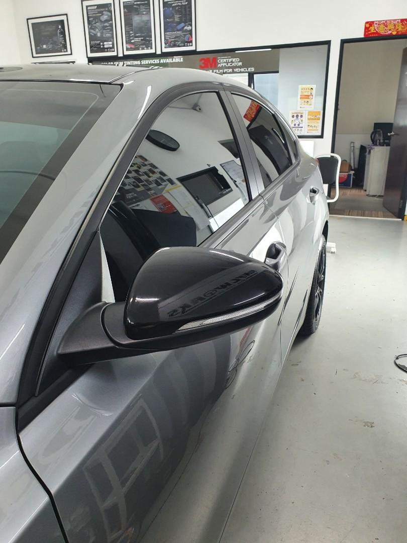 Kia Cerato Side mirror Wrap Gloss Black, Car Accessories, Car